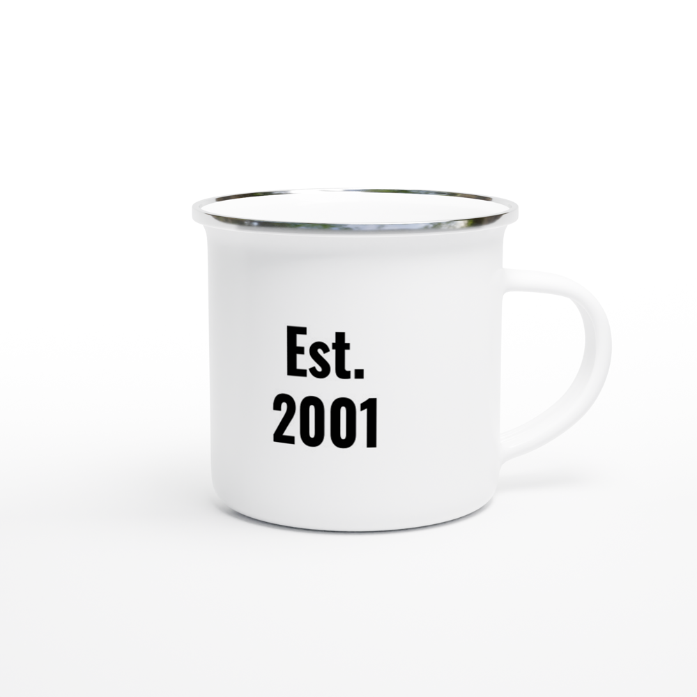 White 12oz Enamel Mug
