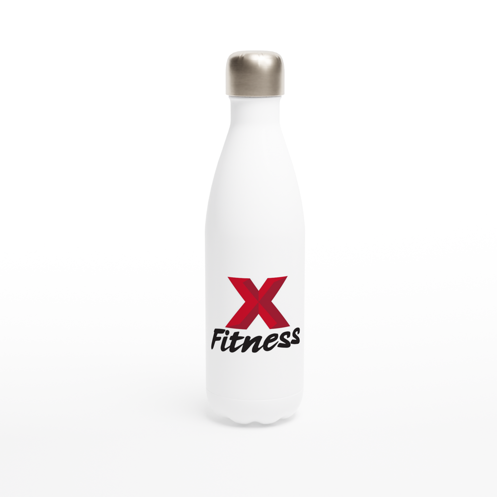 White 17oz Stainless Steel Water Bottle