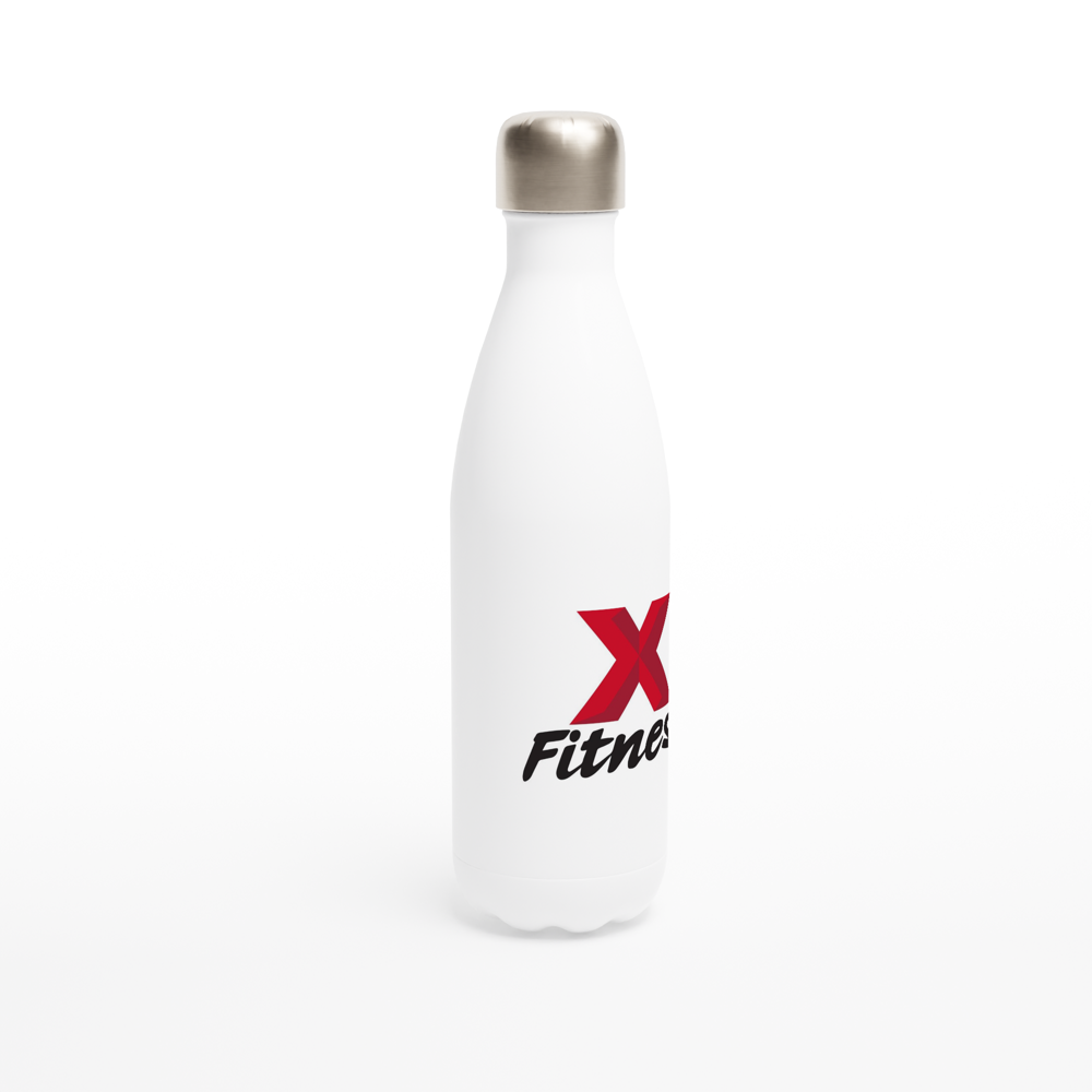White 17oz Stainless Steel Water Bottle